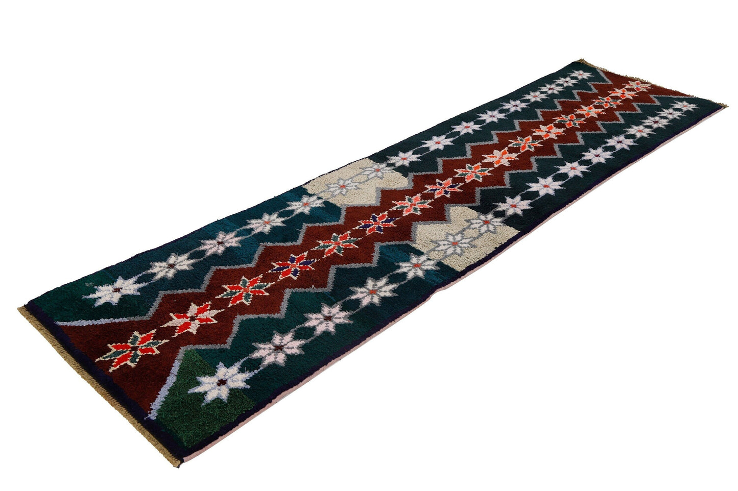 Unique Runner rug, Handmade Turkish runner rug, One of a kind Floor Vintage runner rug, 3x10 Runner rug, Decorative runner rug, 7220