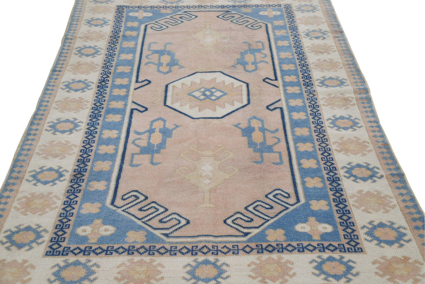 Faded rug ,Area rug, Turkish rug, Oushak rug, Vintage rug, Carpet rug, Boho Rug, Neutral rug, 5x7 Turkish rug, Living room Rug, 7748