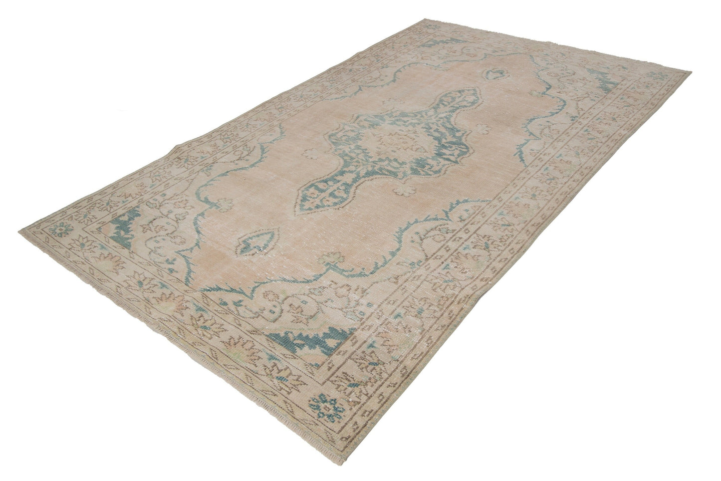 Turkish Rug, Oushak Rug, Vintage rug, Muted rug, Carpet rug,Area rug, Faded rug, Floor rug, Pastel rug, Beige rug 6x9 , Neutral rug,7723