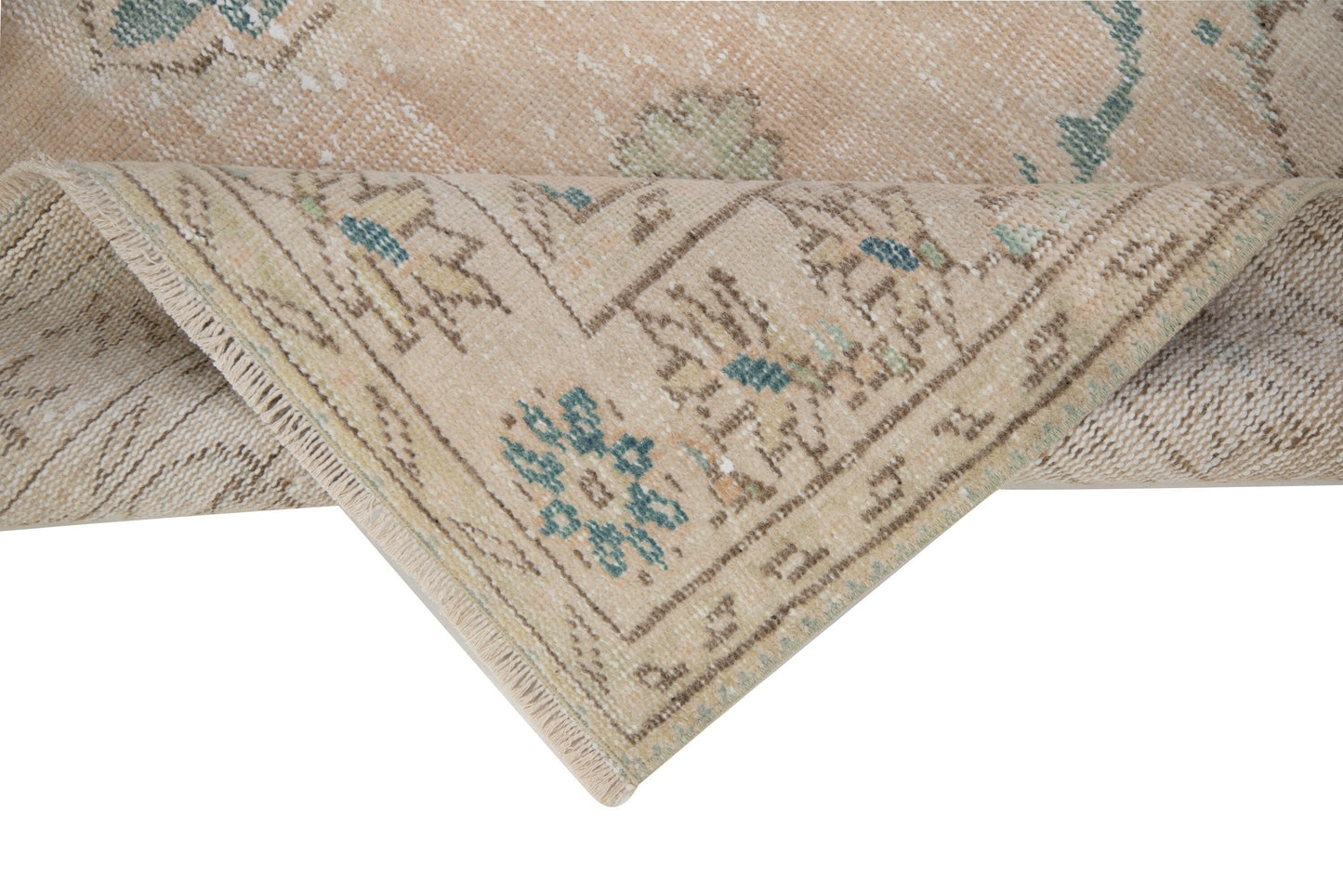 Turkish Rug, Oushak Rug, Vintage rug, Muted rug, Carpet rug,Area rug, Faded rug, Floor rug, Pastel rug, Beige rug 6x9 , Neutral rug,7723