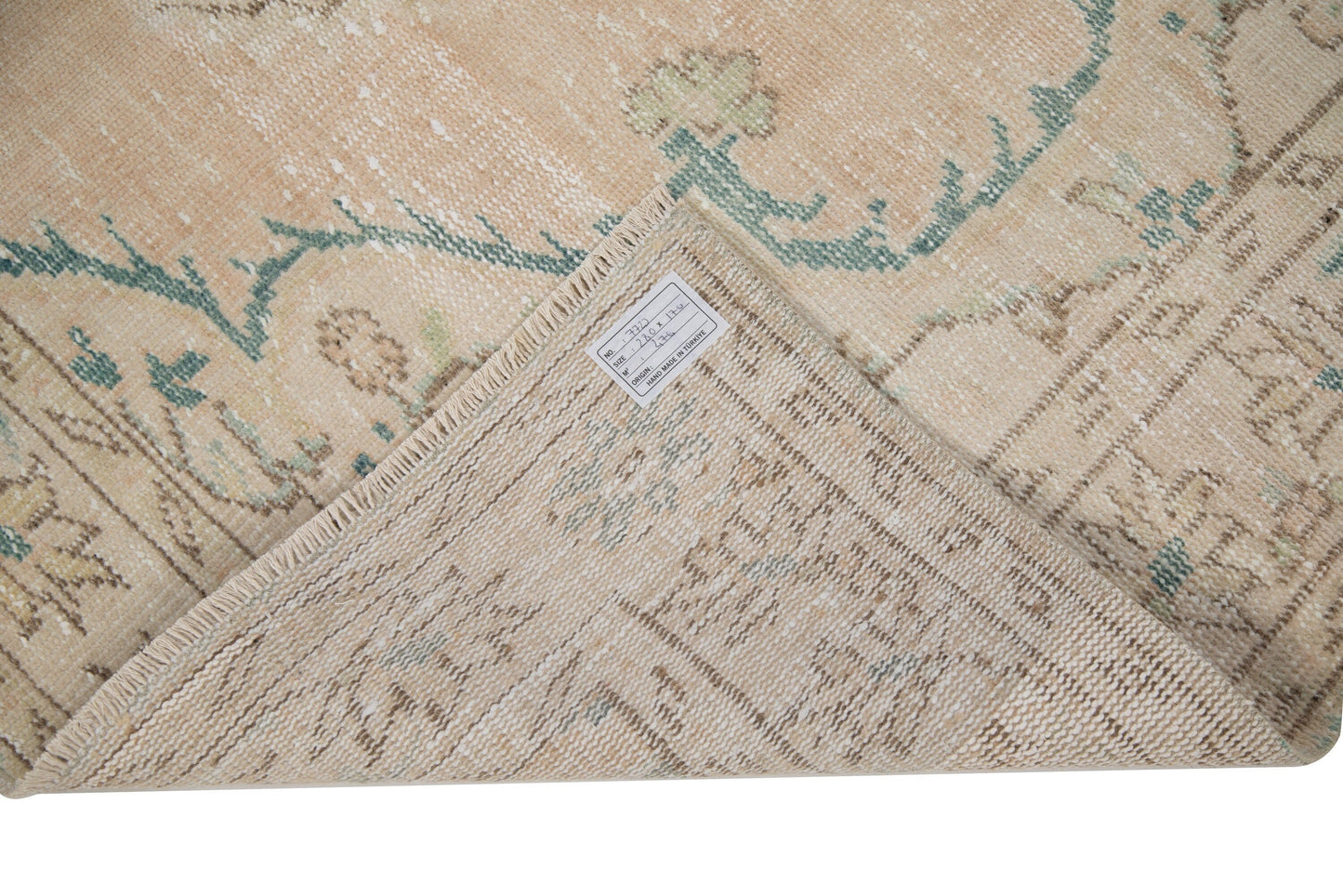 Turkish Rug, Oushak Rug, Vintage rug, Muted rug, Carpet rug,Area rug, Faded rug, Floor rug, Pastel rug, Beige rug 6x9 , Neutral rug,7723