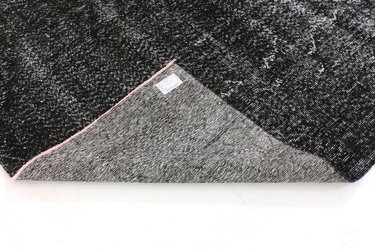 Turkish Vintage Rug, 6x9 Overdye Black Rug, Area Rug, Living Room Rug, Carpet Rug, 3159