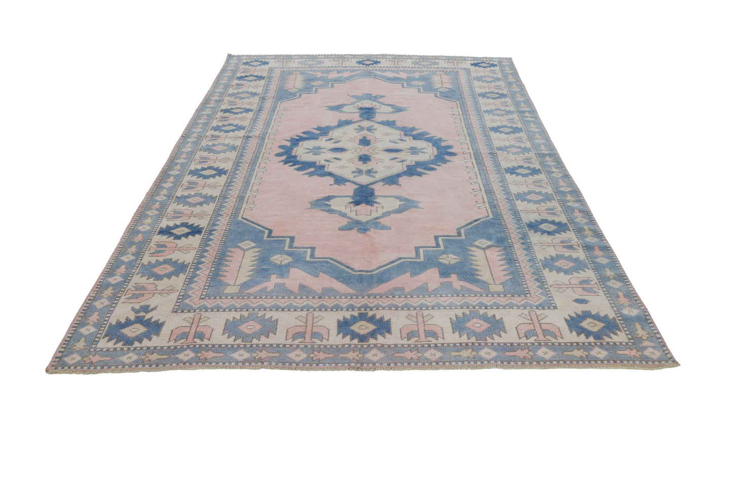 7x10 Large Area rug, Turkish Rug Fine, Oushak rug ,Carpet rug, Vintage rug, Coastal decor,Living room,Luxury rug,Decorative,7293
