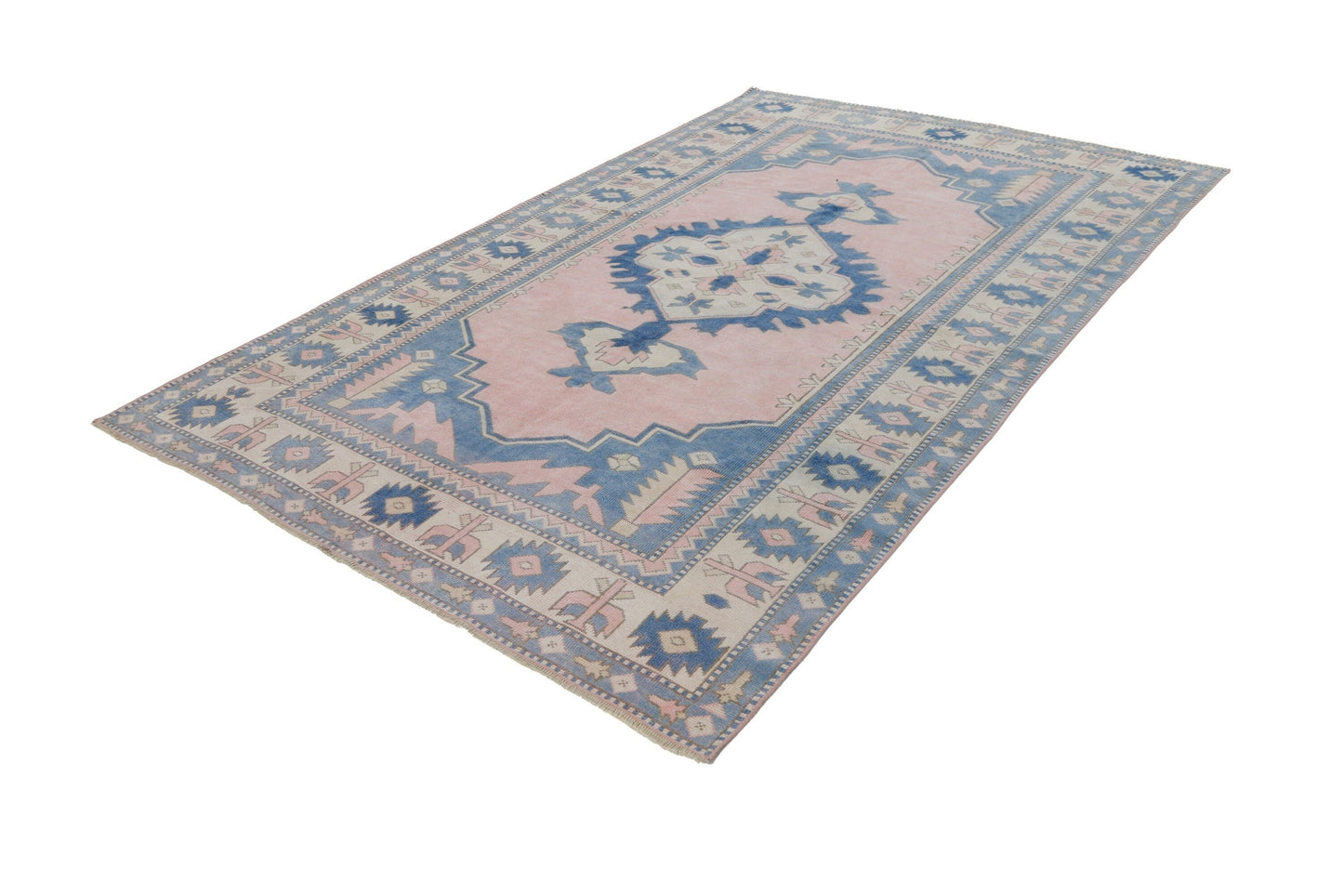 7x10 Large Area rug, Turkish Rug Fine, Oushak rug ,Carpet rug, Vintage rug, Coastal decor,Living room,Luxury rug,Decorative,7293