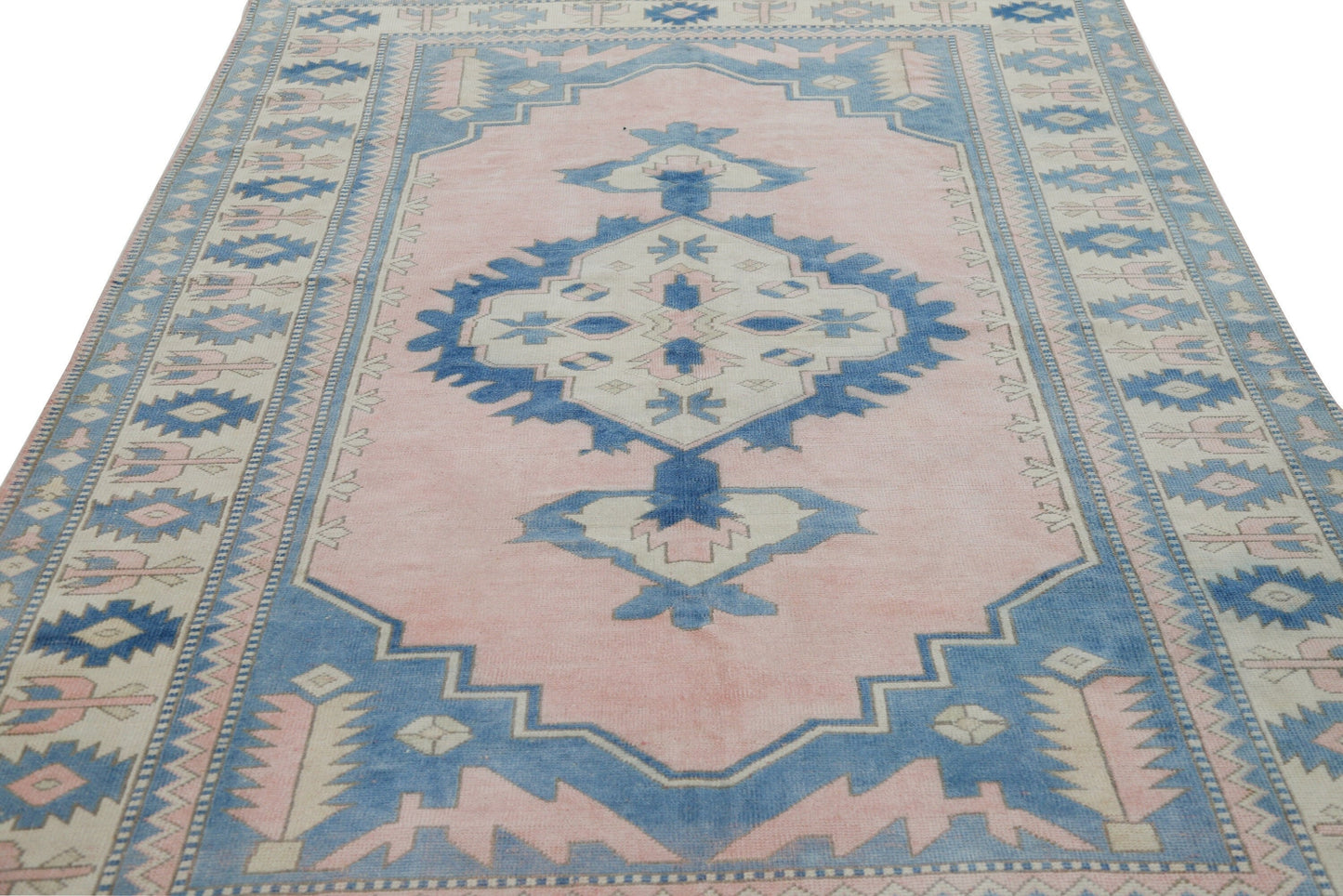 7x10 Large Area rug, Turkish Rug Fine, Oushak rug ,Carpet rug, Vintage rug, Coastal decor,Living room,Luxury rug,Decorative,7293
