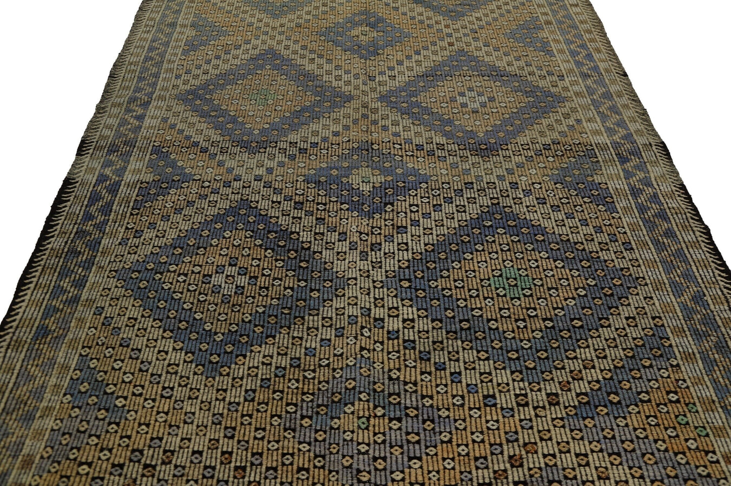 Brown Beige Kilim Rug, Turkish Kilim, Vintage Kilim, Rug Kilim, Eclectic Rug, Wool Rug, Anatolia Rug, Unique Rug, Primitive Rug, 8080