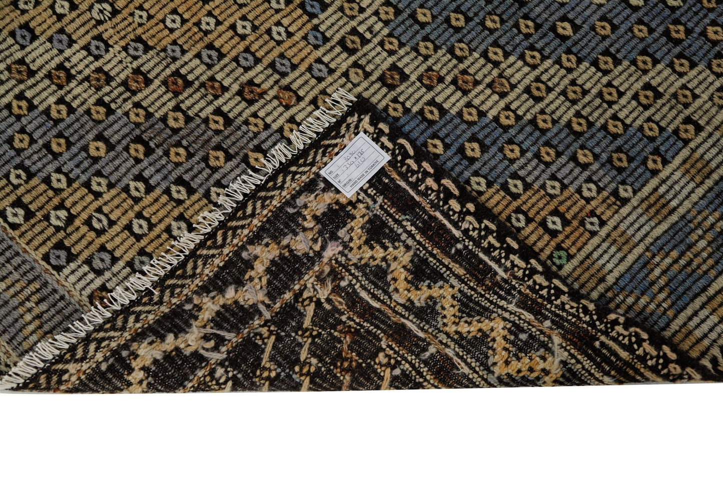 Brown Beige Kilim Rug, Turkish Kilim, Vintage Kilim, Rug Kilim, Eclectic Rug, Wool Rug, Anatolia Rug, Unique Rug, Primitive Rug, 8080