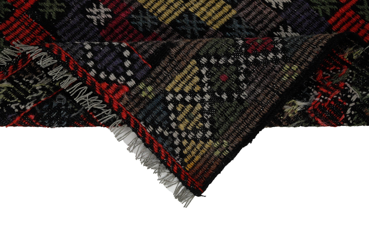 Farmhouse Decor, Plaid Kilim Rug, Area Geometric Rug, Turkey Rug, Fine Rug, Faded Rug, Muted Rug, Bedroom Rug, Kilim Rug 7x9, 8084