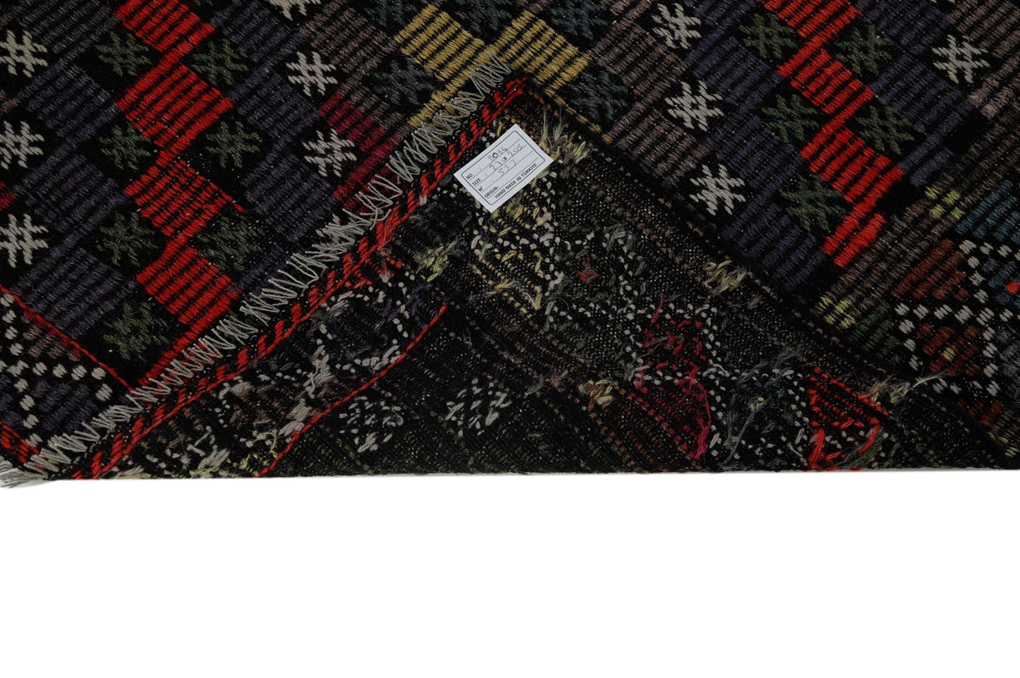 Farmhouse Decor, Plaid Kilim Rug, Area Geometric Rug, Turkey Rug, Fine Rug, Faded Rug, Muted Rug, Bedroom Rug, Kilim Rug 7x9, 8084