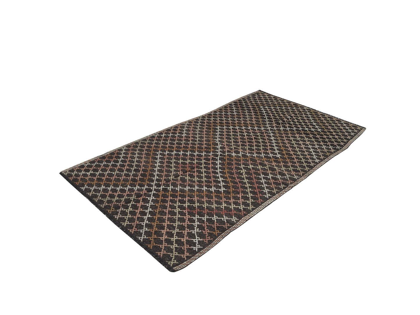 Farmhouse Decor, Handmade Vintage Kilim Rug, Turkish Kilim Rug, Area Faded Kilim Rug, Living Room Rug, Neutral Rug, Kilim Rug 4x8, 12563