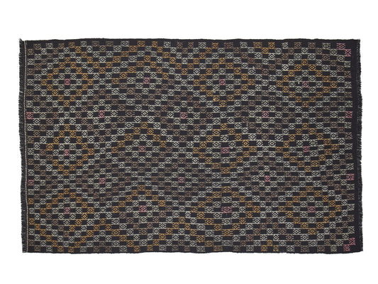 Kilim Rug 5x8, Area Kilim Rug, Vintage Kilim Rug, Handmade Kilim Rug, Turkish Kilim Rug, Farmhouse Decor, Goat Hair Rug, Bedroom Rug, 12561