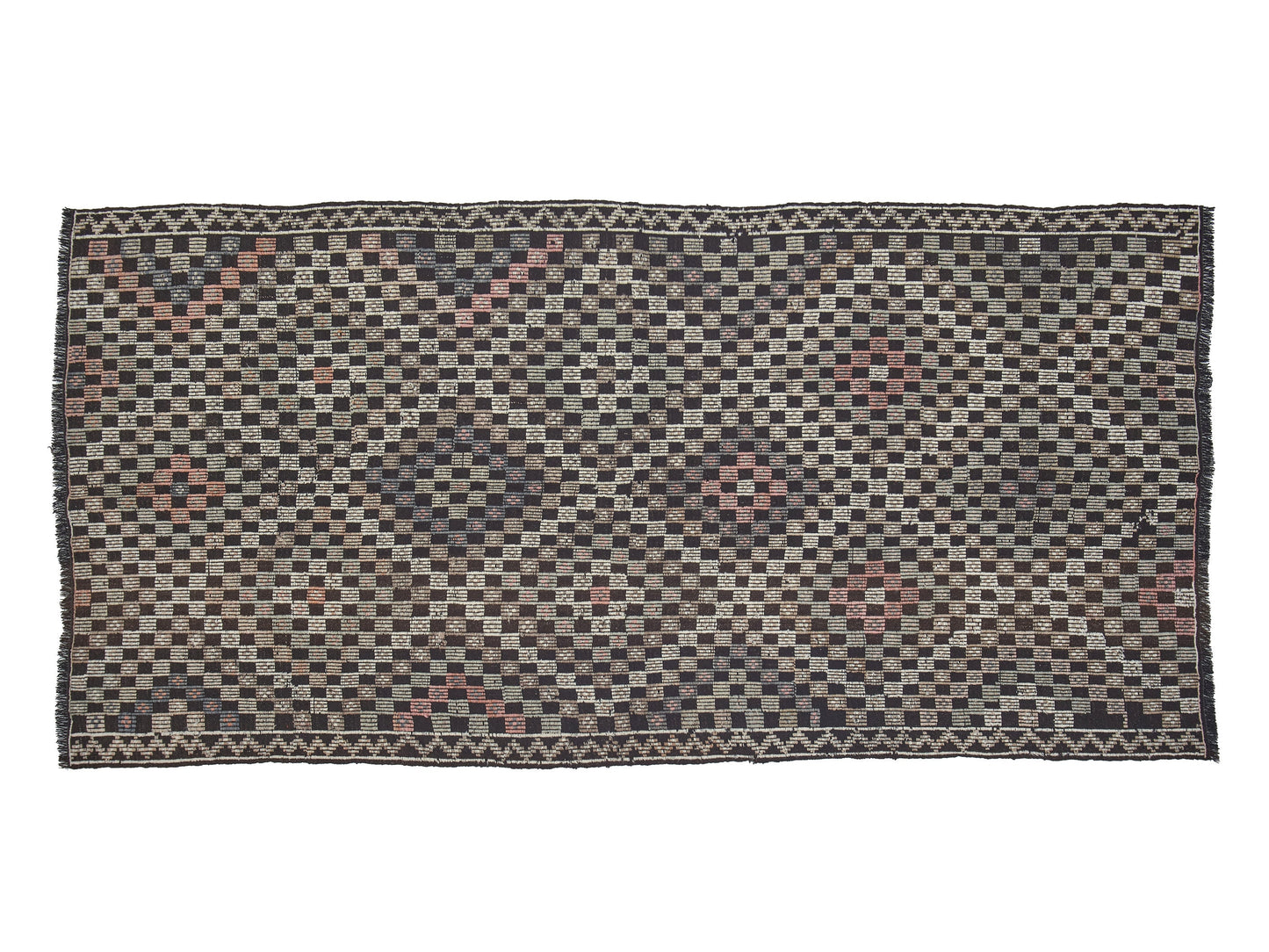 Vintage Area Kilim Rug, Turkish Handmade Antique Kilim Rug, Neutral Faded Rug, Living Room Rug, Primitive Rug, Kilim Rug 5x8, 12560
