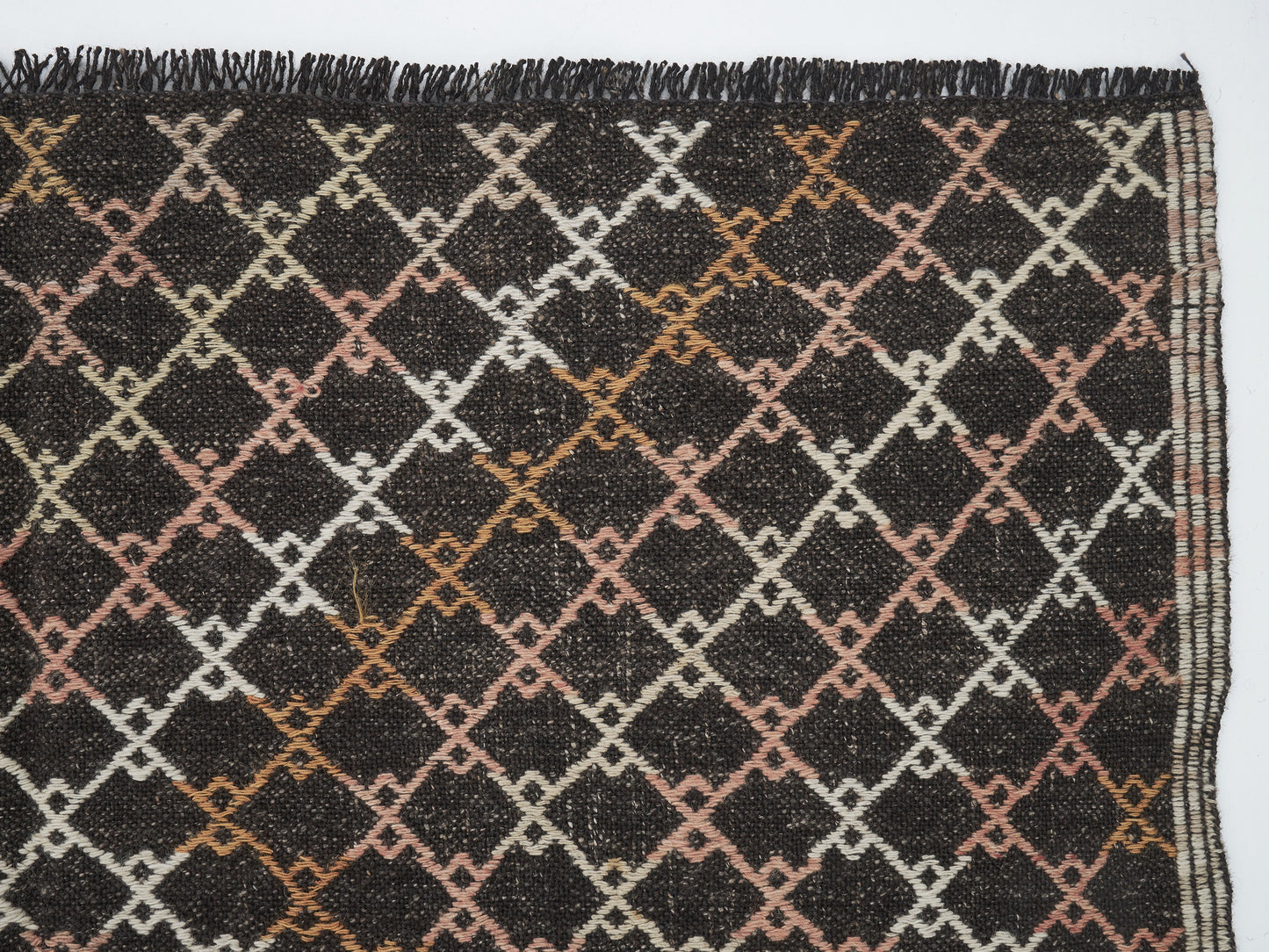 Farmhouse Decor, Handmade Vintage Kilim Rug, Turkish Kilim Rug, Area Faded Kilim Rug, Living Room Rug, Neutral Rug, Kilim Rug 4x8, 12563