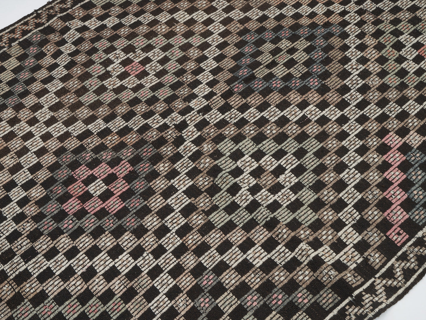 Vintage Area Kilim Rug, Turkish Handmade Antique Kilim Rug, Neutral Faded Rug, Living Room Rug, Primitive Rug, Kilim Rug 5x8, 12560