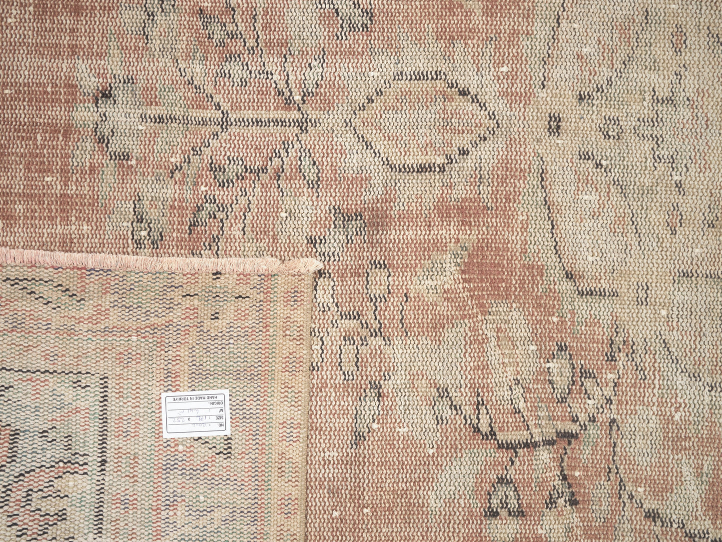 Turkish Rug, Vintage Rug, Oushak Rug, Handmade Rug, Area Rug, Neutral Rug, Bedroom Rug, Anatolia Rug, Turkey Rug, Carpet Rug, Rug 6x8, 12042