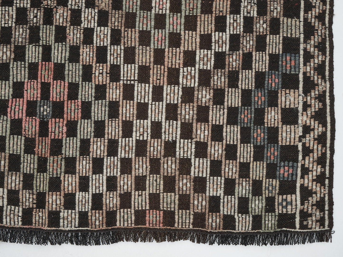 Vintage Area Kilim Rug, Turkish Handmade Antique Kilim Rug, Neutral Faded Rug, Living Room Rug, Primitive Rug, Kilim Rug 5x8, 12560