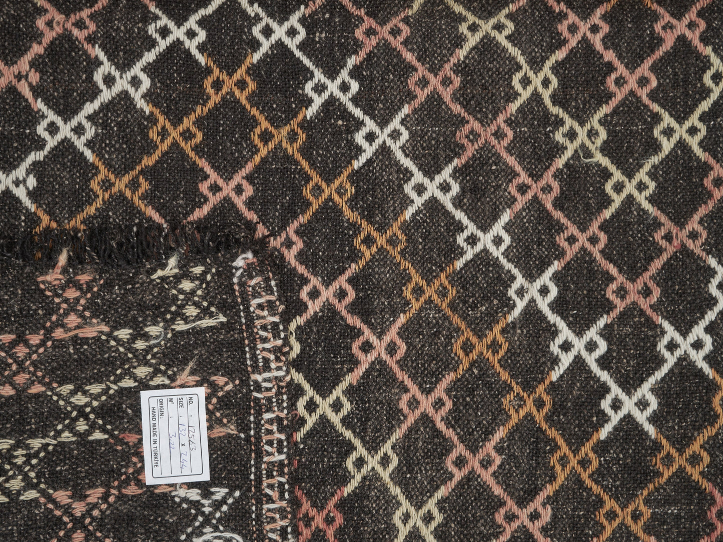 Farmhouse Decor, Handmade Vintage Kilim Rug, Turkish Kilim Rug, Area Faded Kilim Rug, Living Room Rug, Neutral Rug, Kilim Rug 4x8, 12563