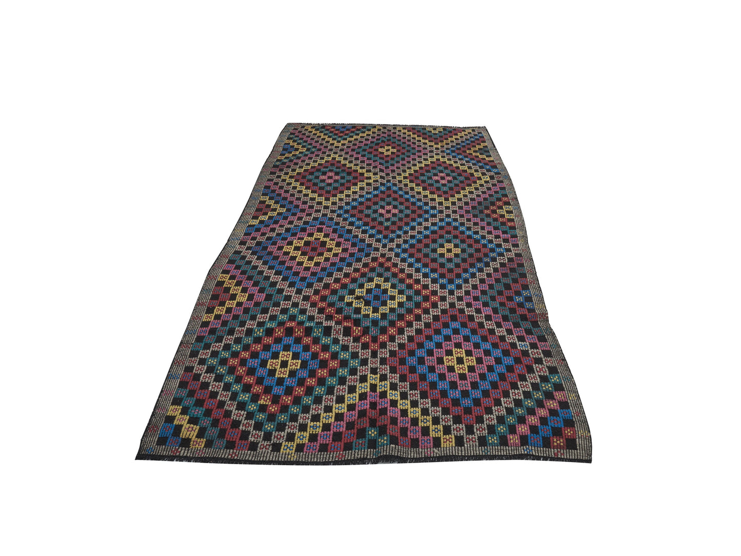 Area Kilim Rug, Turkish Vintage Antique Kilim Rug, Handmade Faded Kilim Rug, Bedroom Rug, Goat Hair Rug, Neutral Rug, Kilim Rug 5x10, 12564