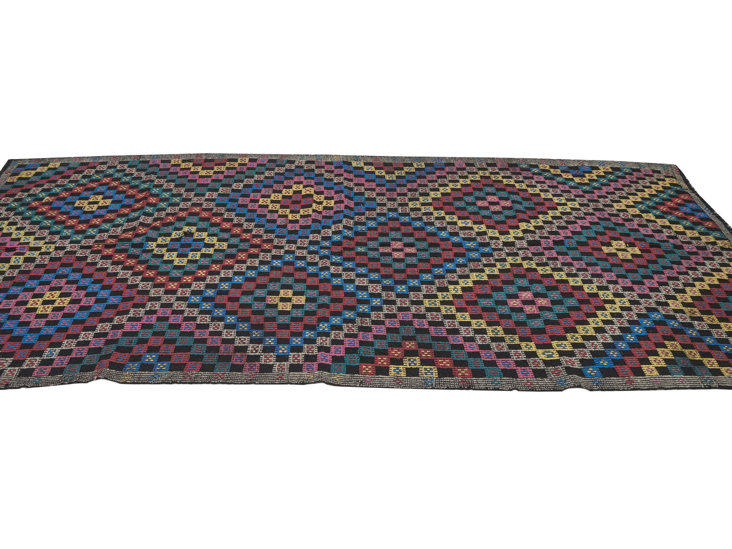 Area Kilim Rug, Turkish Vintage Antique Kilim Rug, Handmade Faded Kilim Rug, Bedroom Rug, Goat Hair Rug, Neutral Rug, Kilim Rug 5x10, 12564