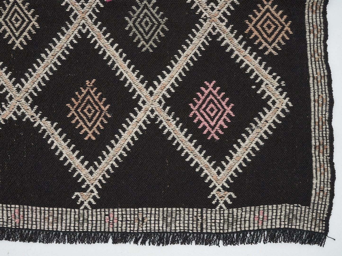 Kilim Rug 7x8, Bedroom Rug, Handmade Area Kilim Rug, Turkish Flat Weave Kilim Rug, Vintage Antique Kilim Rug, Farmhouse Decor, 12582