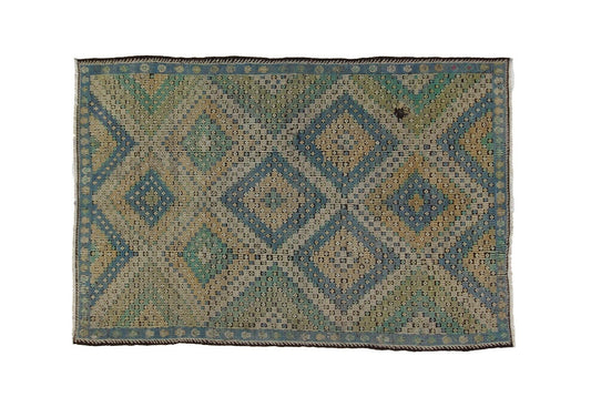 Kilim Rug, One of a Kind, Turkish Kilim Rug, Vintage Kilim Rug, Area Kilim Rug, Rug Kilim, Green Kilim Rug, Handmade Rug, Home Decor, 8185