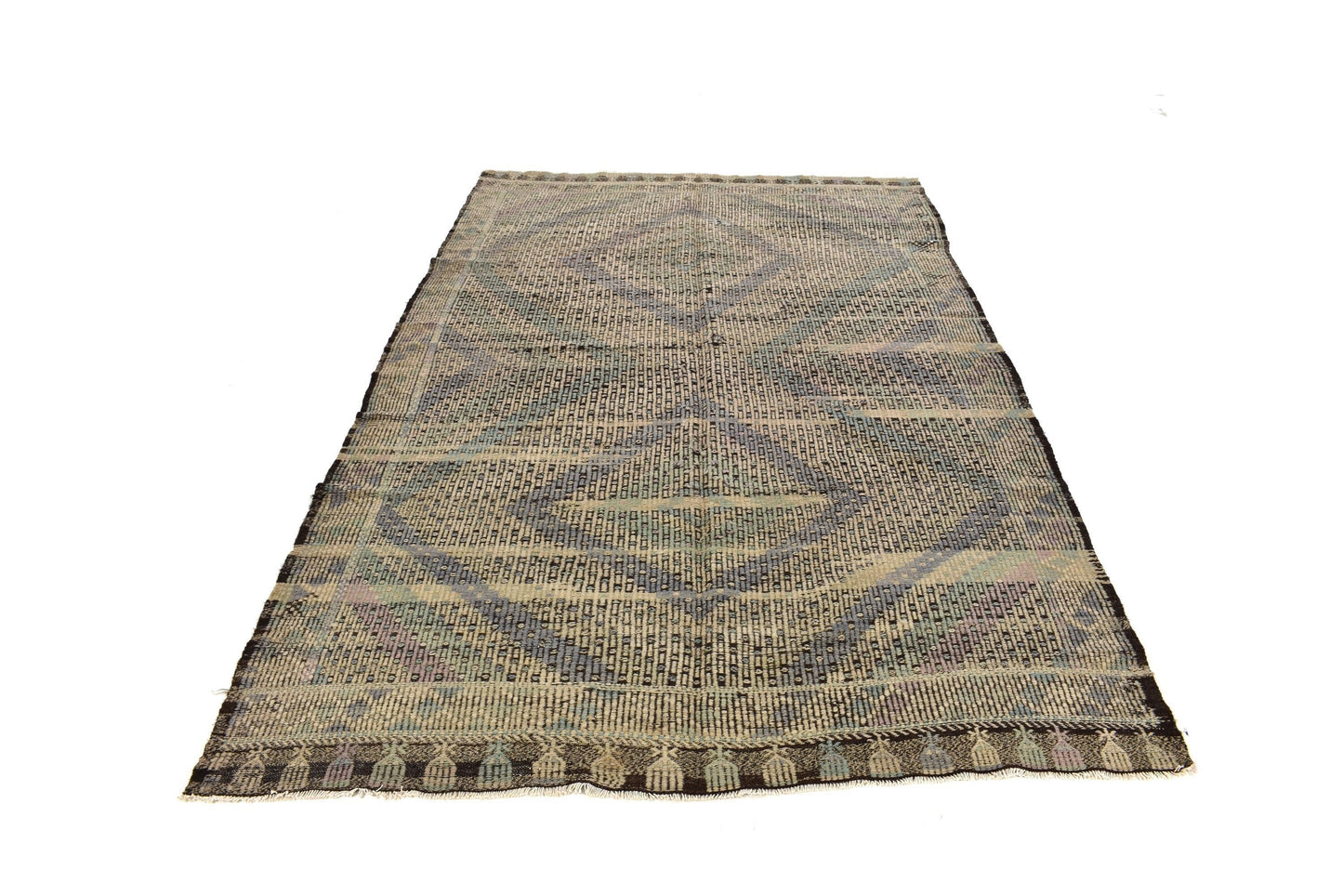 Turkish Kilim Rug, Vintage Kilim Rug, Handmade Kilim Rug,Beige Rug, Kilim Rug, Area Kilim Rug, Bedroom Rug, Unique Rug, Flat Weave Rug, 3179