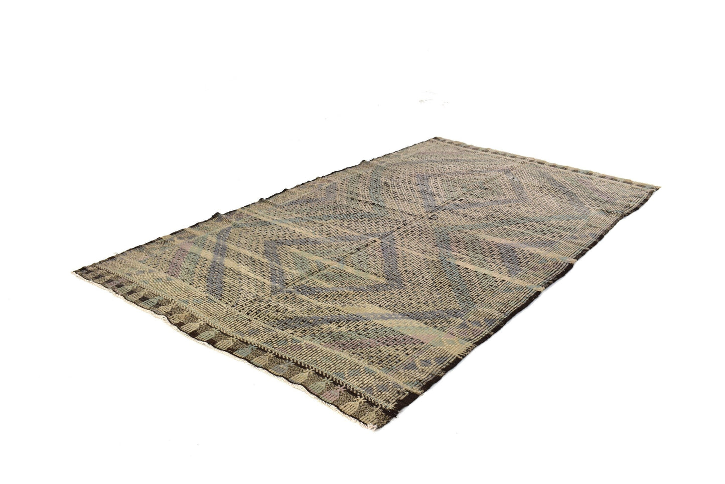 Turkish Kilim Rug, Vintage Kilim Rug, Handmade Kilim Rug,Beige Rug, Kilim Rug, Area Kilim Rug, Bedroom Rug, Unique Rug, Flat Weave Rug, 3179