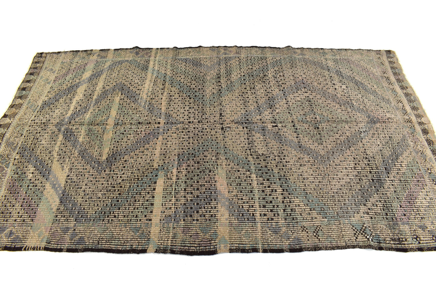 Turkish Kilim Rug, Vintage Kilim Rug, Handmade Kilim Rug,Beige Rug, Kilim Rug, Area Kilim Rug, Bedroom Rug, Unique Rug, Flat Weave Rug, 3179