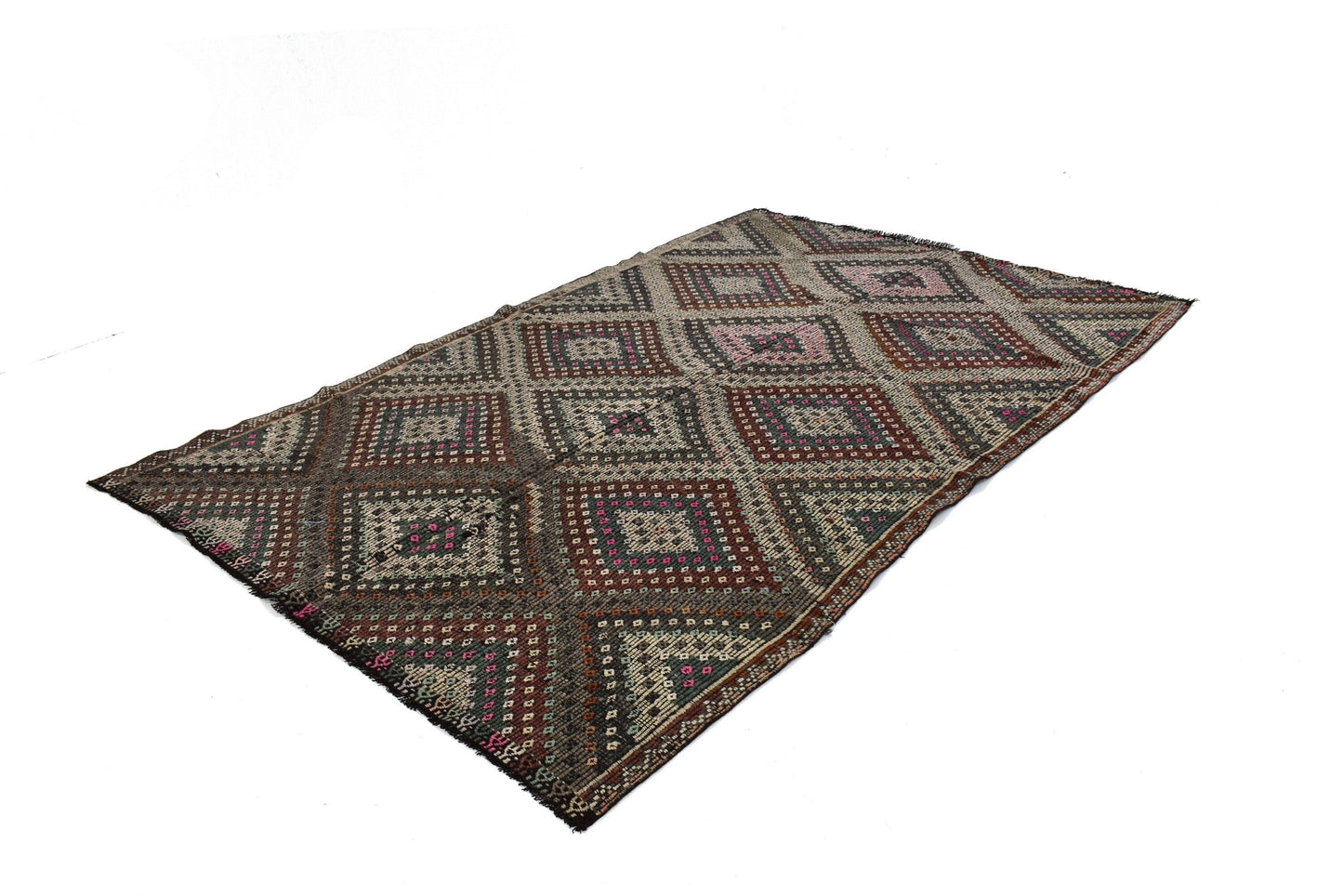 Kilim Rug 6X9, Rug Kilim, Vintage Turkish Kilim Rug, Living Room Rug, Home Decor, Handmade Faded Kilim Rug, Bohemian Rug, Area Kilim, 3210