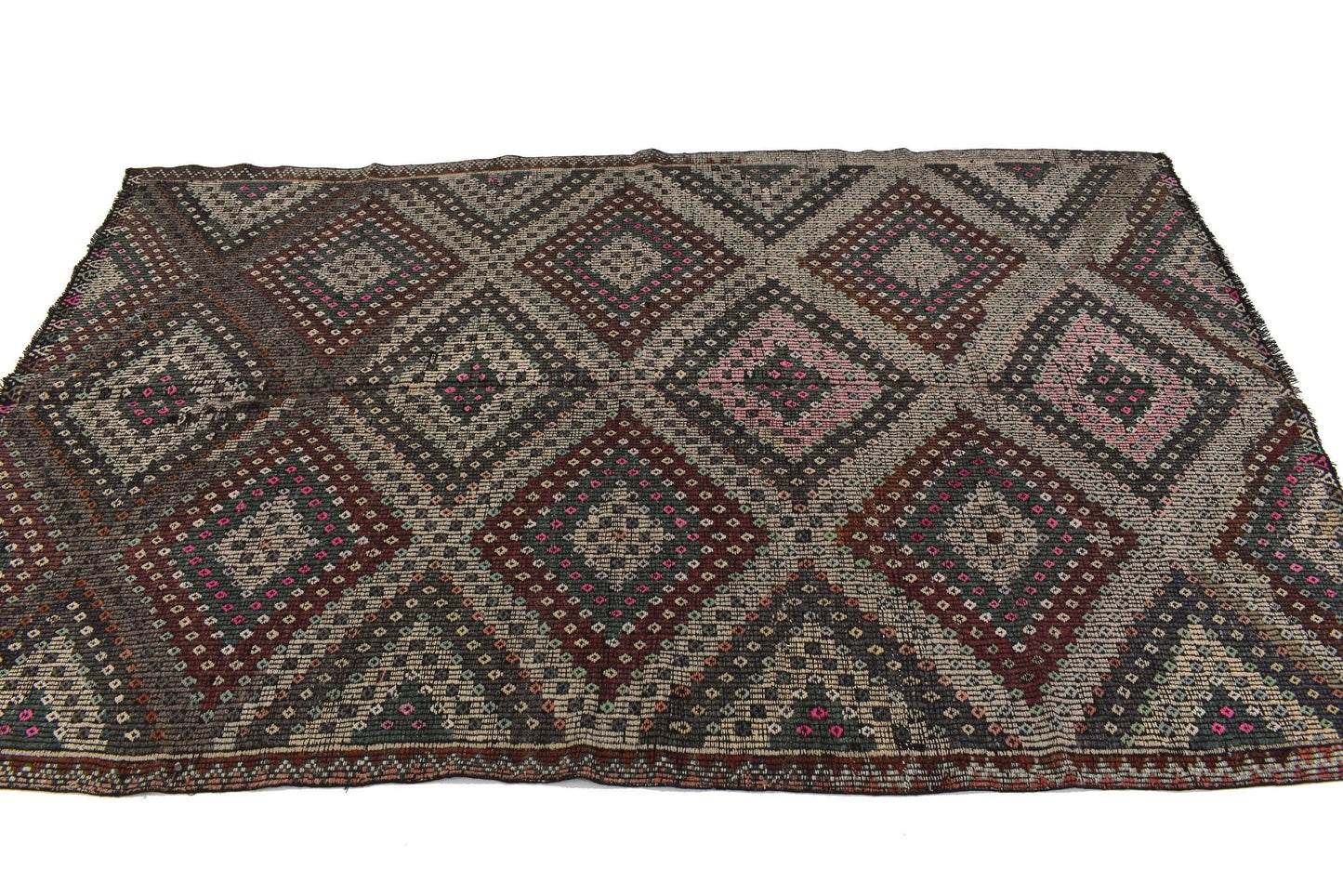 Kilim Rug 6X9, Rug Kilim, Vintage Turkish Kilim Rug, Living Room Rug, Home Decor, Handmade Faded Kilim Rug, Bohemian Rug, Area Kilim, 3210