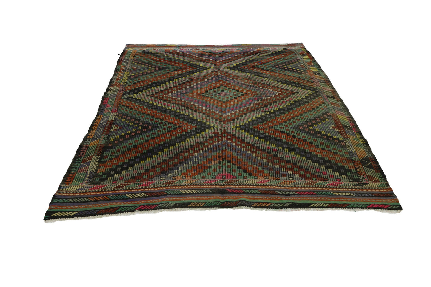 Area Kilim Rug, Handmade Kilim Rug, Kilim Rug 6x8, Wool Rug, Unique Rug, Living Room Rug, Turkish Kilim, Vintage Kilim, Primitive Rug, 8059