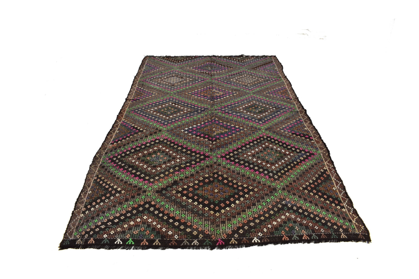 6x10 Vintage Turkish Kilim Rug, Flat Weave Rug, Rug Kilim, Farmhouse Decor, Wool Rug, Anatolia Rug, Handmade Area Rug, Unique Kilim Rug,3203