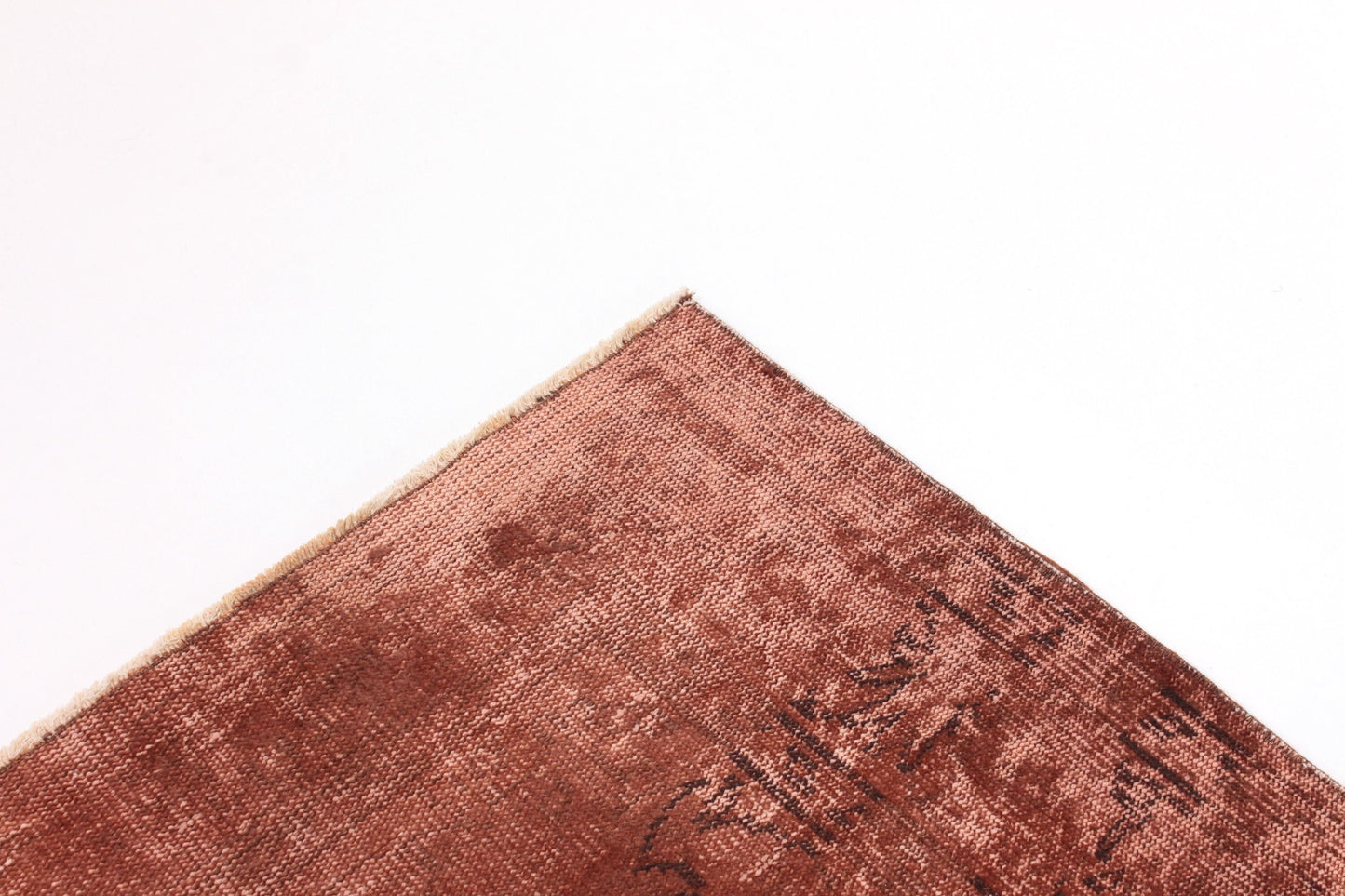 6x9 Turkish Oushak Vintage Rug, Overdyed Brown Carpet Rug, Farmhouse Rug, Living Room Rug, Area Rug, Handmade, Country Decor,3305