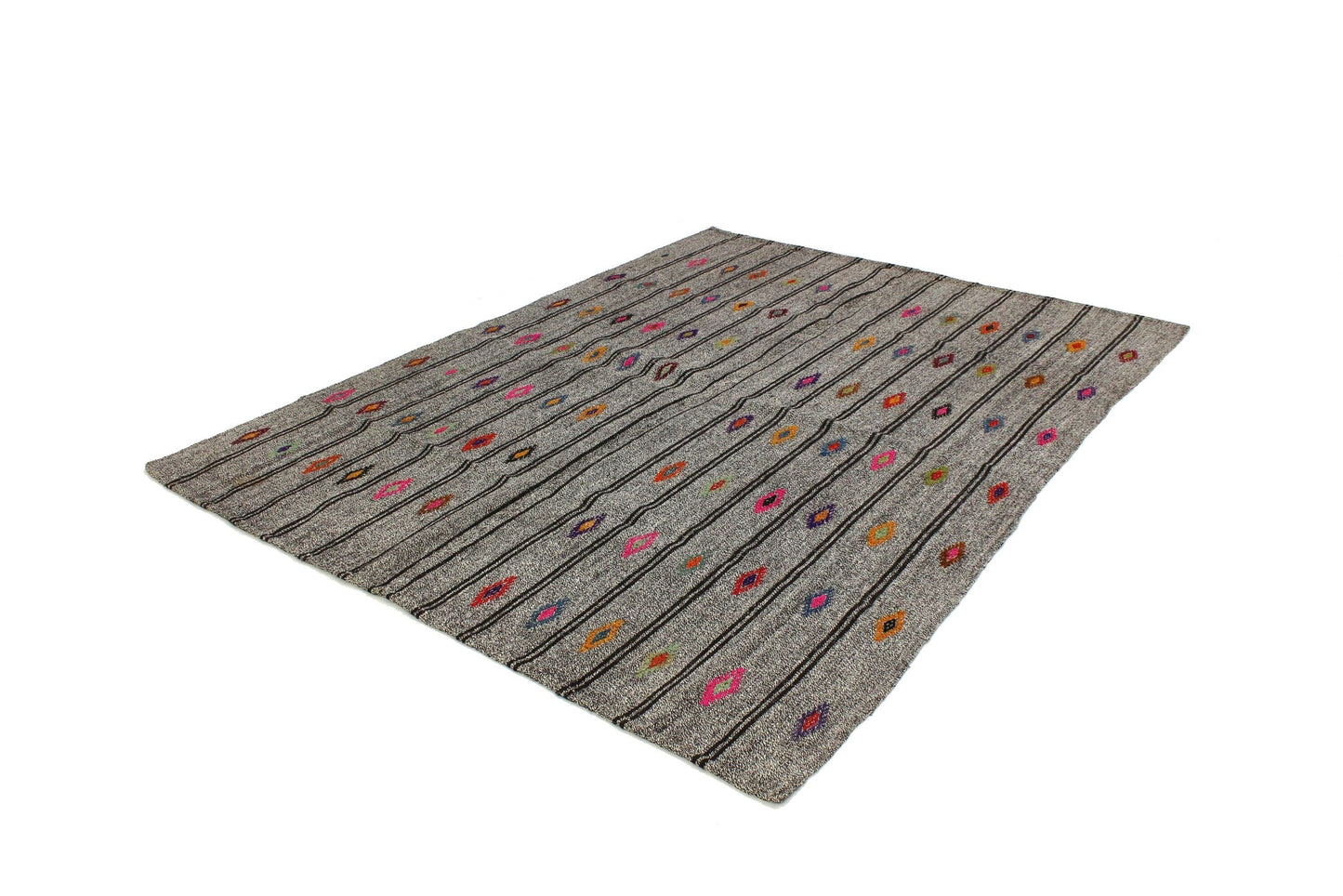 Turkish Kilim Rug 6x8, Vintage Kilim Rug, Handmade Kilim Rug, Gray Goat Hair Kilim Rug, Kilim Rug, Contemporary Decor, Living Room Rug, 960