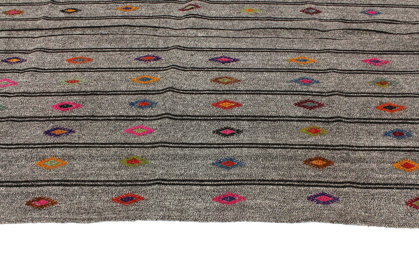 Turkish Kilim Rug 6x8, Vintage Kilim Rug, Handmade Kilim Rug, Gray Goat Hair Kilim Rug, Kilim Rug, Contemporary Decor, Living Room Rug, 960