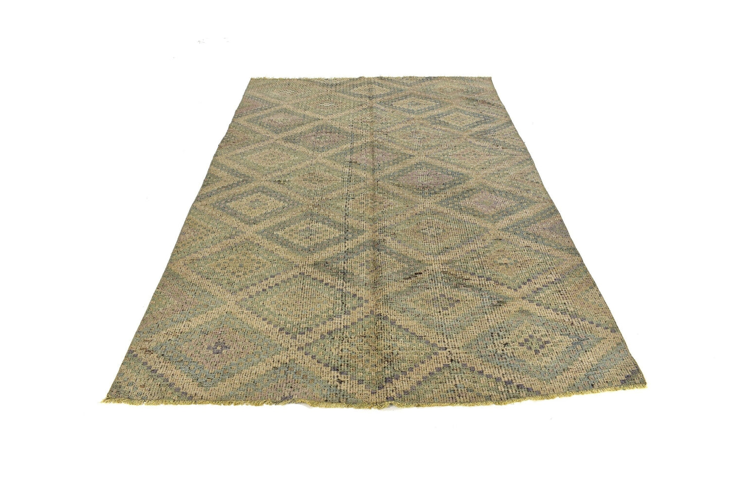 Faded Kilim Rug, Area Kilim Rug, Turkish Kilim Rug, Anatolia Rug, Living Room Rug, Contemporary Rug, Handmade Rug, Kilim Rug 6x9, 3220