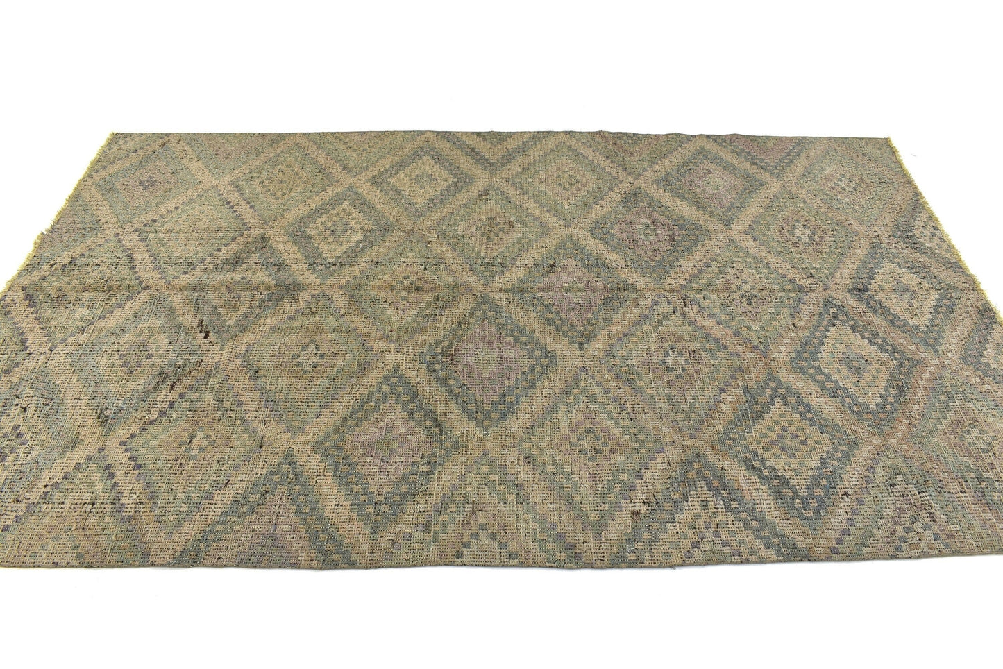 Faded Kilim Rug, Area Kilim Rug, Turkish Kilim Rug, Anatolia Rug, Living Room Rug, Contemporary Rug, Handmade Rug, Kilim Rug 6x9, 3220