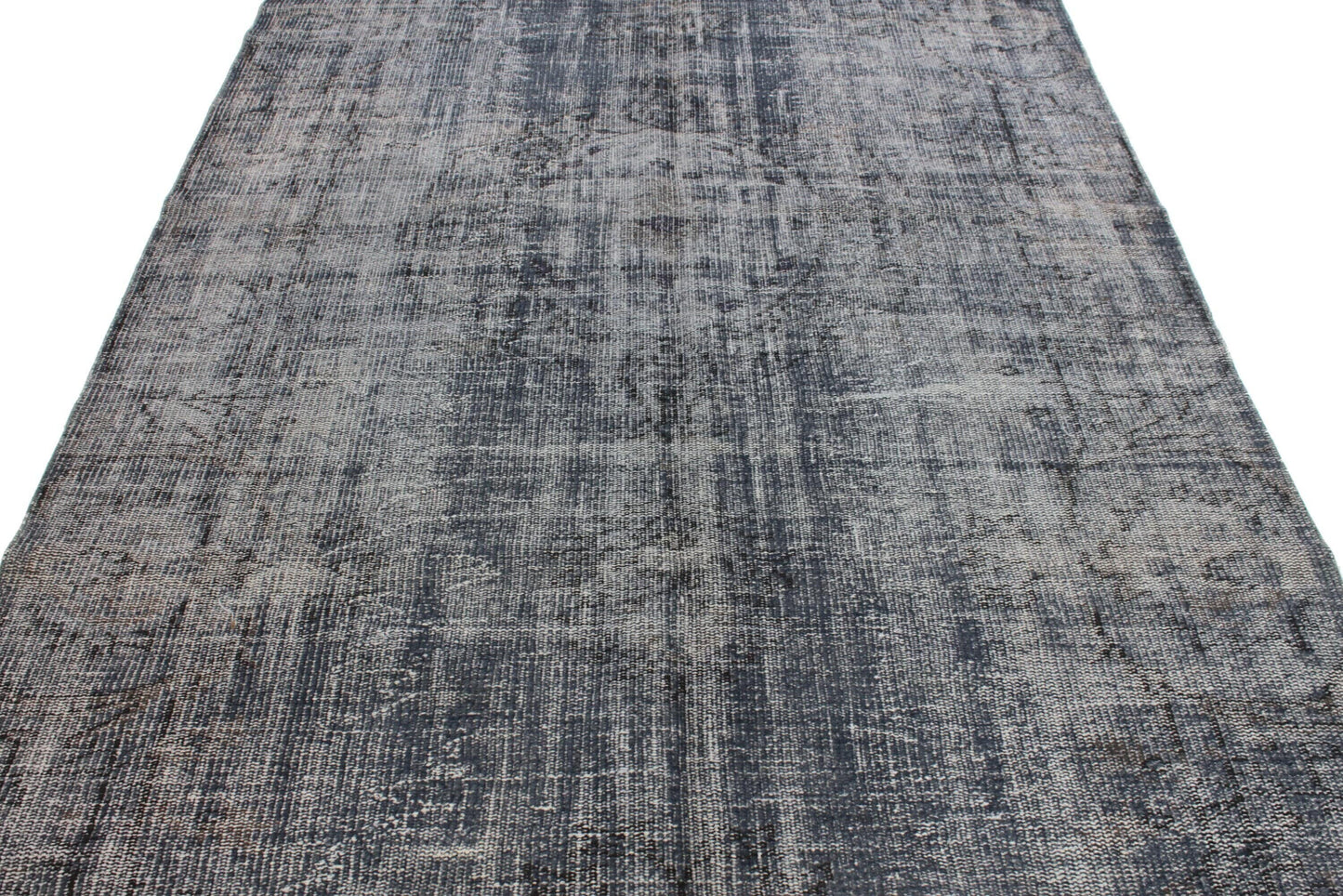Black Worn Turkish Rug, Vintage Rug 5x8, Distressed Rug, Area Carpet Rug, Handmade, Home Decor,Wool Rug Made in Turkey, 3332