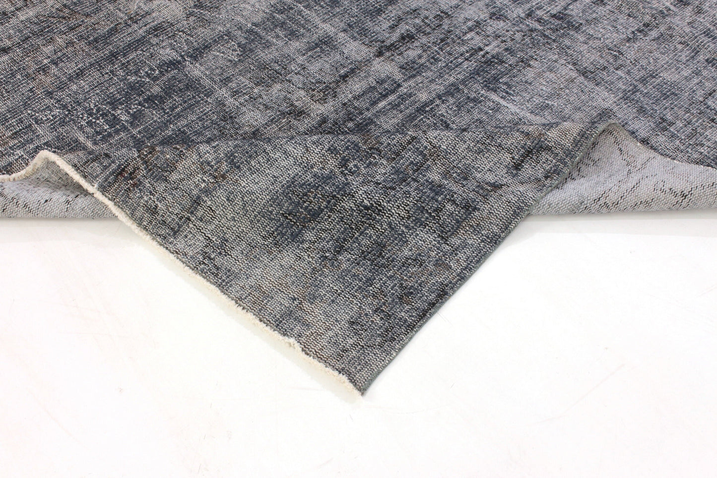 Black Worn Turkish Rug, Vintage Rug 5x8, Distressed Rug, Area Carpet Rug, Handmade, Home Decor,Wool Rug Made in Turkey, 3332