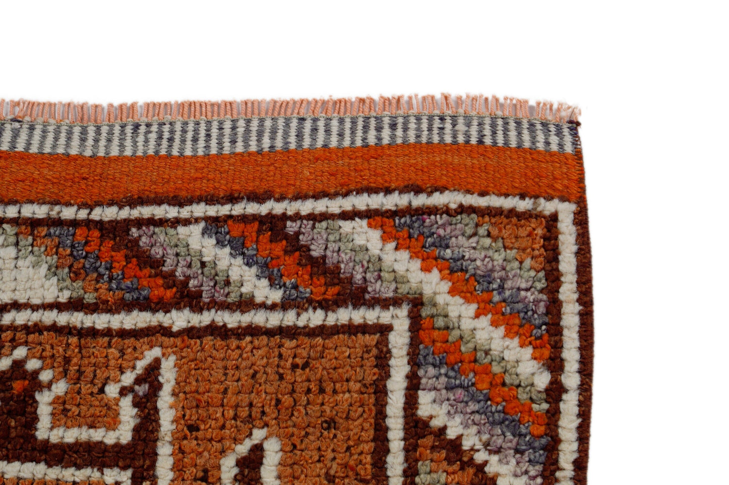 3x12 One of a kind Narrow Scandinavian Runner rug, Hand knotted Herki Carpet Runner rug ,Corridor rug, Floor runner rug, Orient Rug, 7199