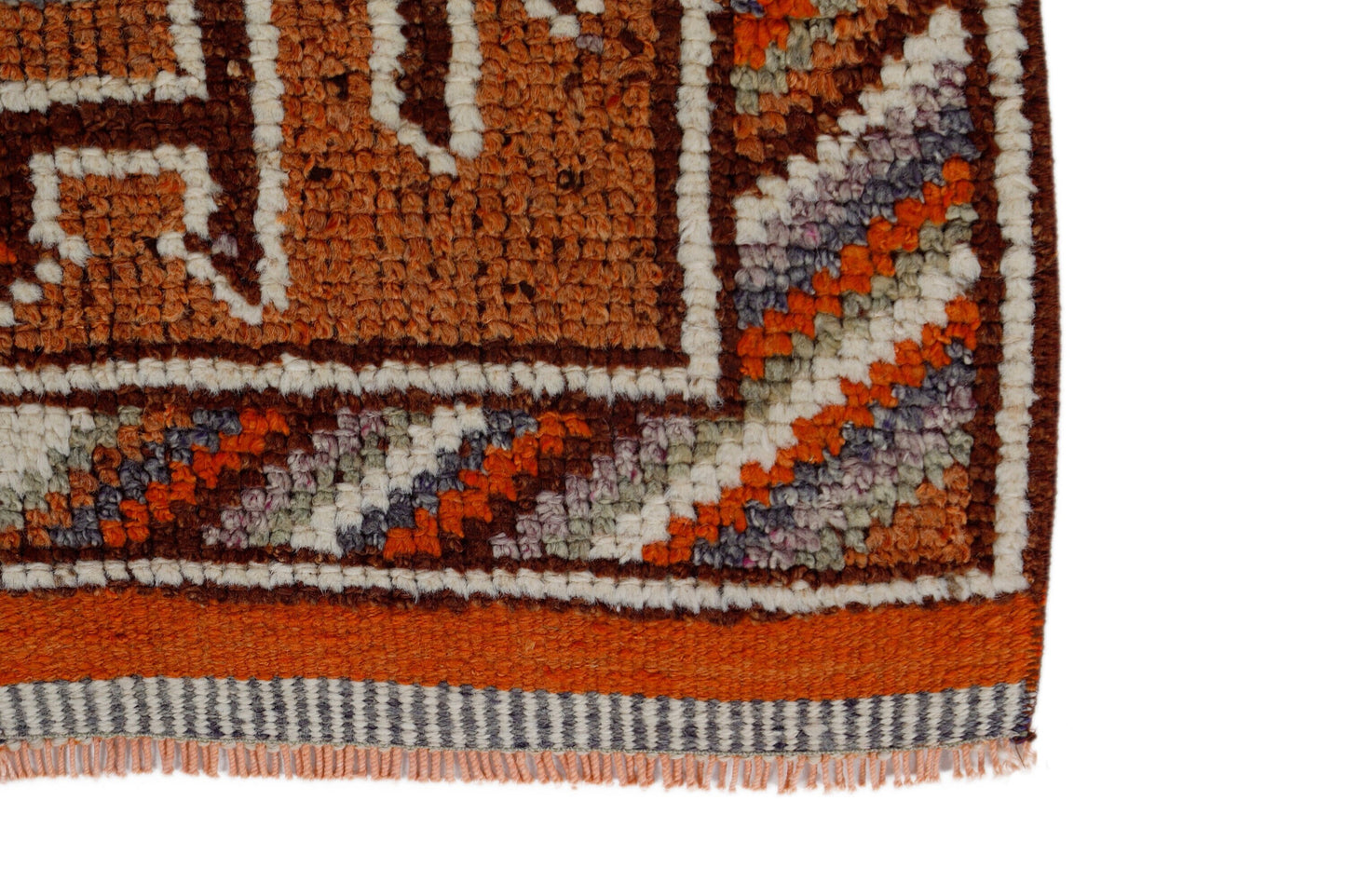 3x12 One of a kind Narrow Scandinavian Runner rug, Hand knotted Herki Carpet Runner rug ,Corridor rug, Floor runner rug, Orient Rug, 7199