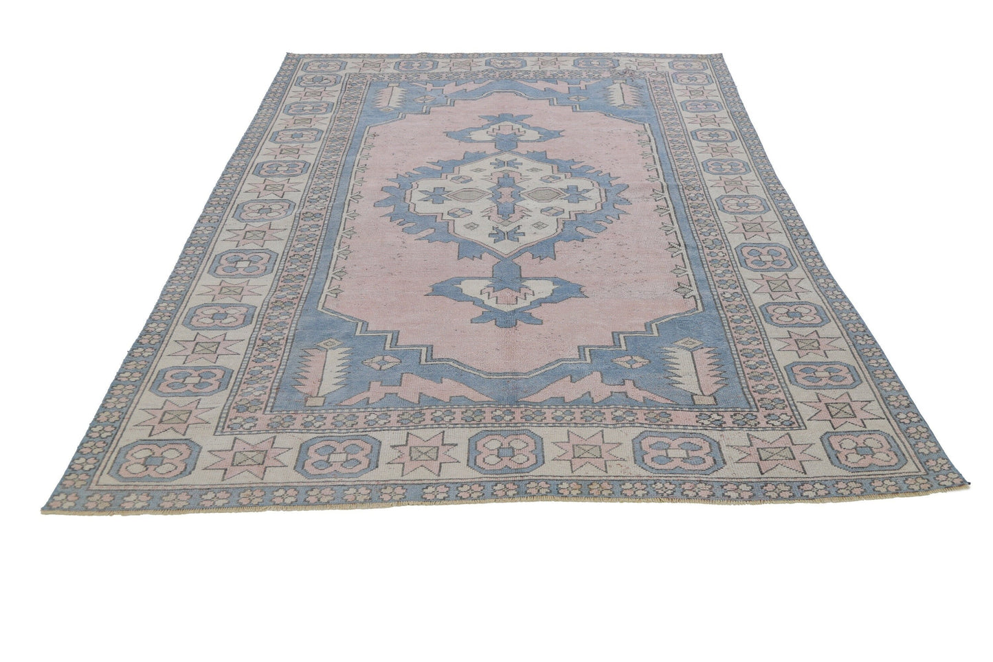 7x9 Vintage Turkish Oushak rug, Area rug, Eclectic Living room rug, Bedroom rug, Old rug, Anatolia rug, Turkey rug, 7292
