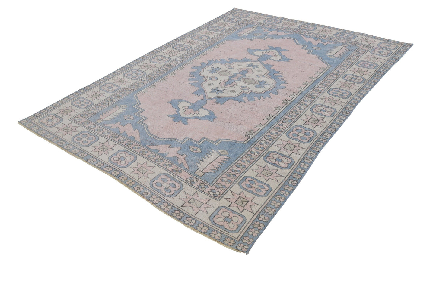 7x9 Vintage Turkish Oushak rug, Area rug, Eclectic Living room rug, Bedroom rug, Old rug, Anatolia rug, Turkey rug, 7292