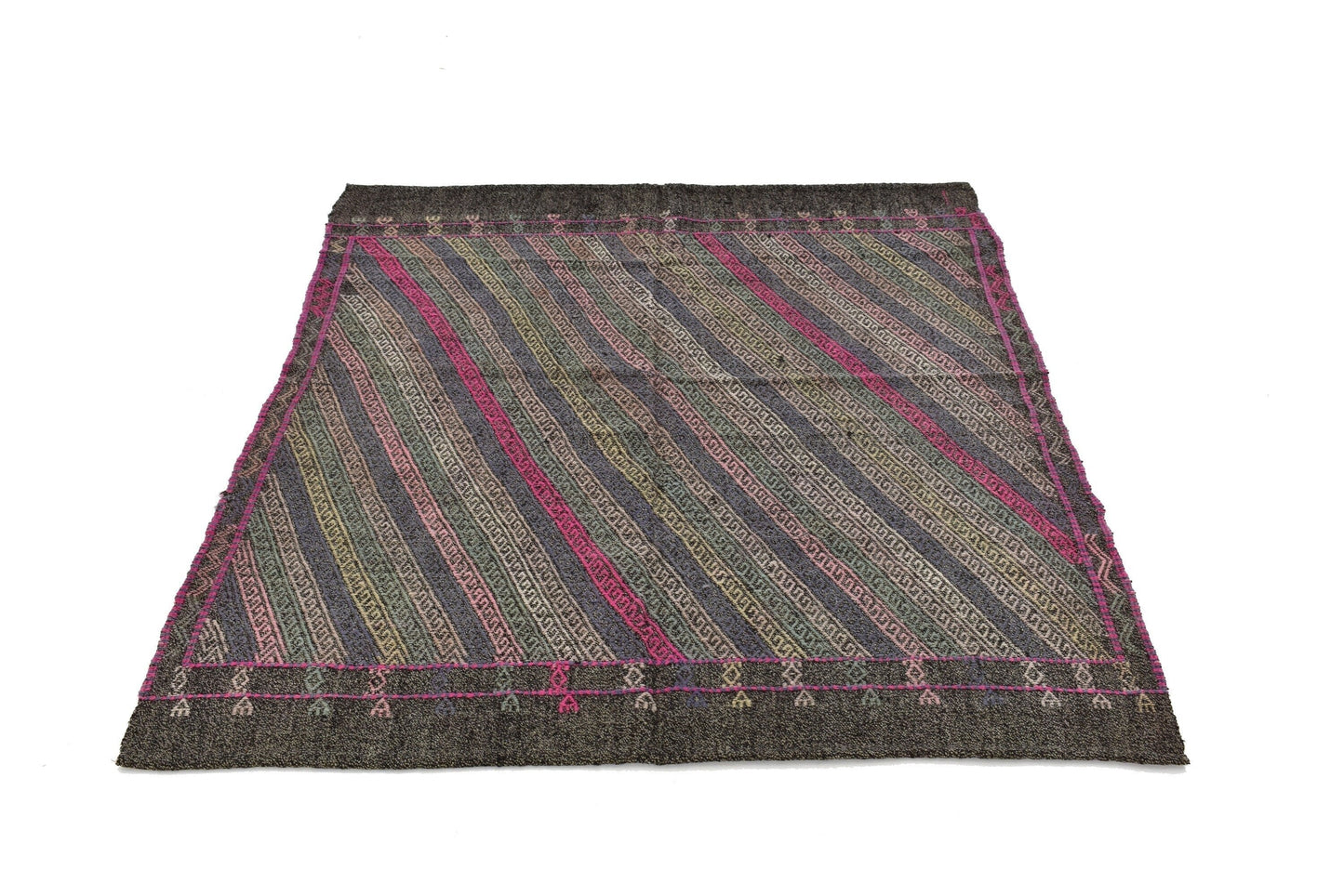 Turkish Kilim Rug 5x6, Handmade Kilim Rug, Area Kilim Rug, One of a Kind, Farmhouse Decor, Living Room Rug, Rug Kilim, Wool Rug, 3197