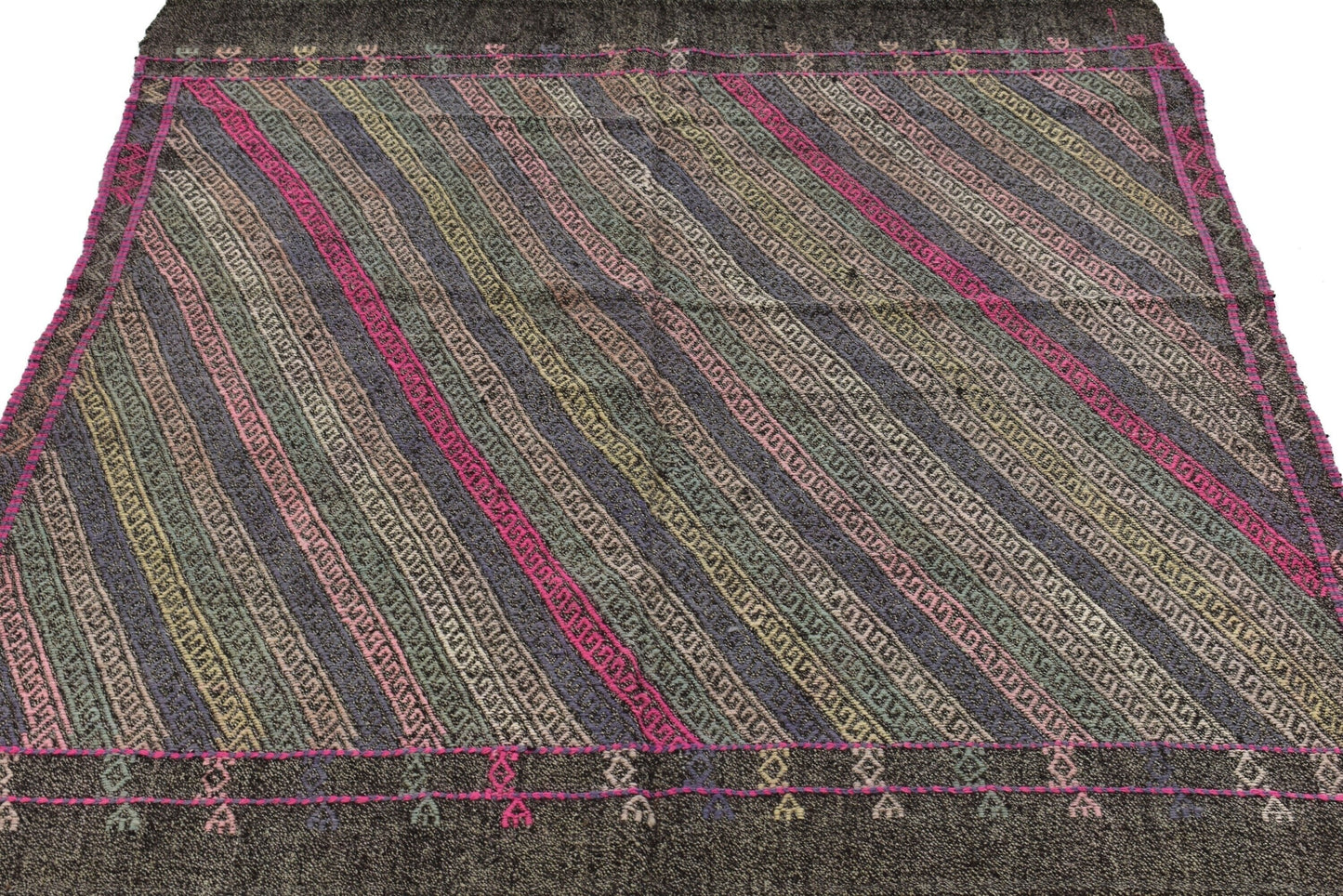 Turkish Kilim Rug 5x6, Handmade Kilim Rug, Area Kilim Rug, One of a Kind, Farmhouse Decor, Living Room Rug, Rug Kilim, Wool Rug, 3197