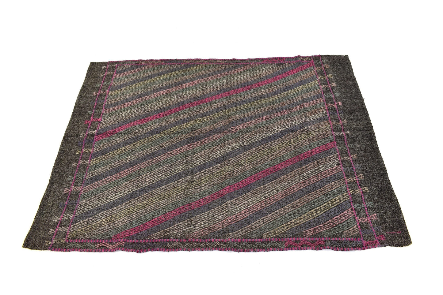Turkish Kilim Rug 5x6, Handmade Kilim Rug, Area Kilim Rug, One of a Kind, Farmhouse Decor, Living Room Rug, Rug Kilim, Wool Rug, 3197