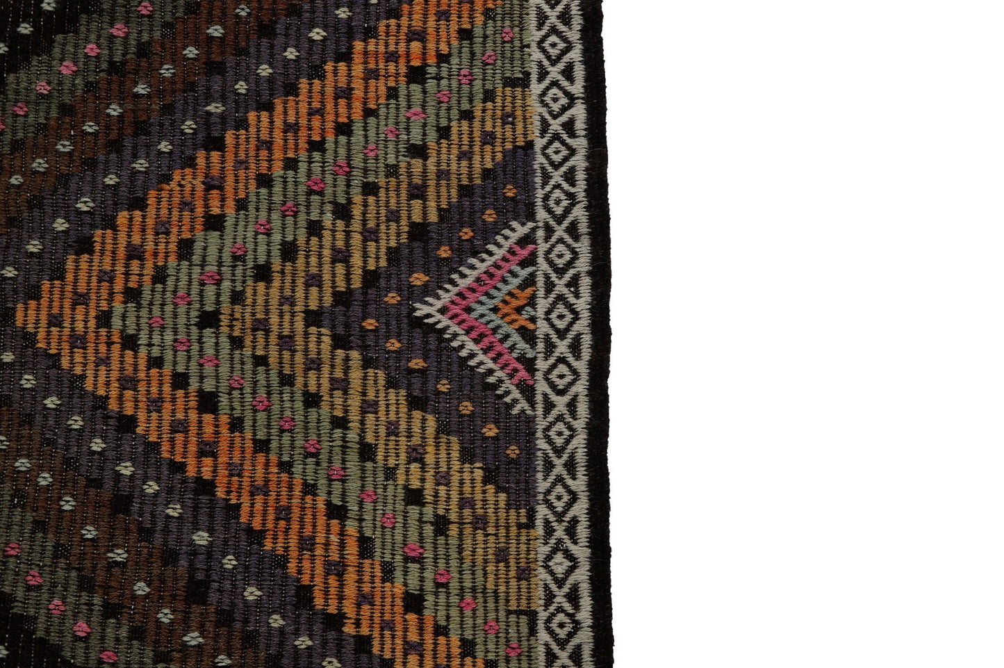 Boho Chic Kilim rug, 7x11 Kilim rug,Turkish kilim,Primitive rug,Living room rug,Vintage kilim,Eclectic decor,Shabby chic,8070