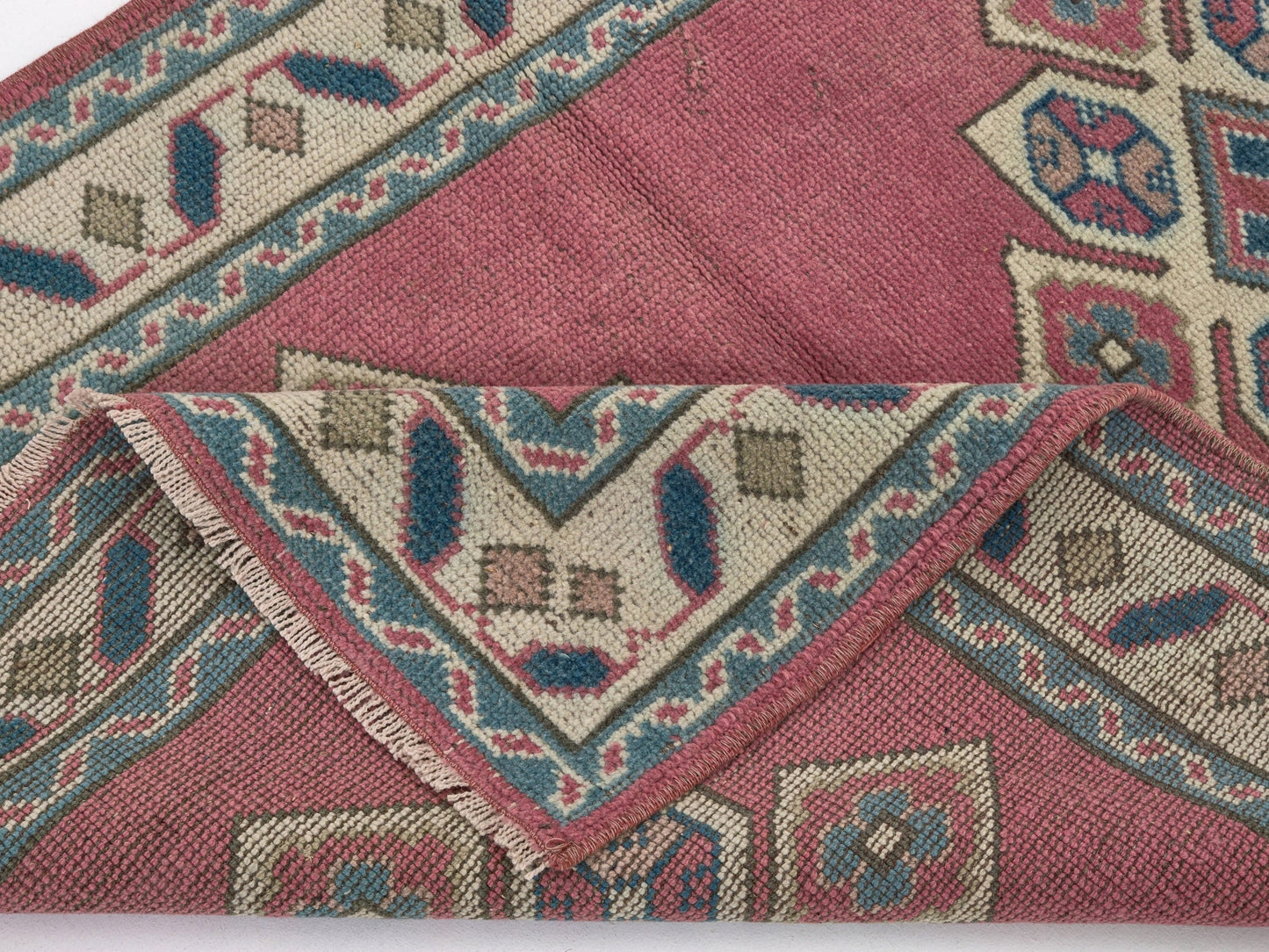 3x4 Art deco Vintage rug, Tribal Oushak rug, Turkey Anatolian rug, Handmade, Area rug, Bedroom rug, Neutral rug, Small Turkish rug ,8646