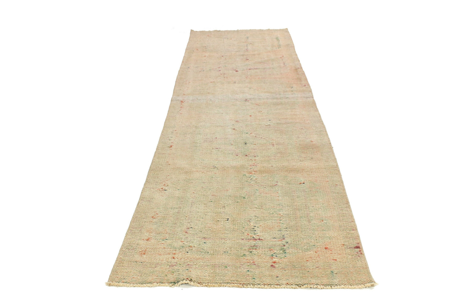 3x11 Rug, Beige Runner Rug, Turkish Runner, Oushak Runner, Vintage Runner, Country Decor ,Kitchen Rug, Hallway Rug, Entryway Rug ,4544