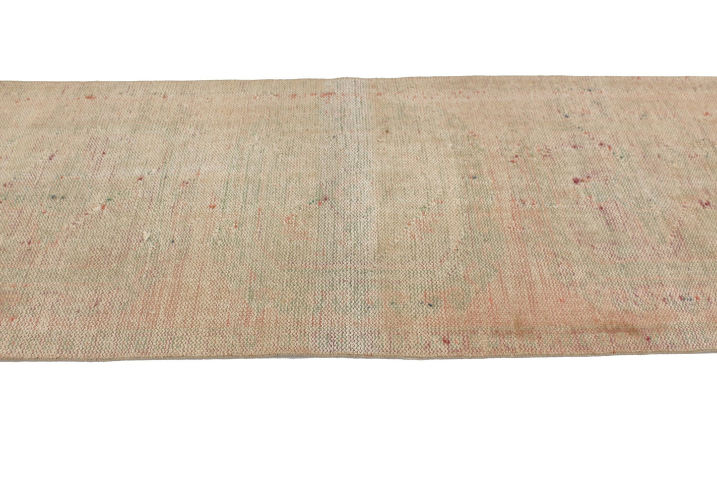 3x11 Rug, Beige Runner Rug, Turkish Runner, Oushak Runner, Vintage Runner, Country Decor ,Kitchen Rug, Hallway Rug, Entryway Rug ,4544